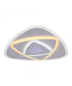 Lustra LED cu Telecomanda Greta, 100W, Alb, Acril, Dimabila
