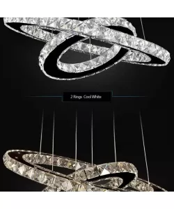 Lustra LED cu Telecomanda Helen, 80W, Lumina Rece/Calda/Neutra, Metal si Cristal Lustra LED cu Telecomanda Helen, 80W, Lumina Rece/Calda/Neutra, Metal si Cristal