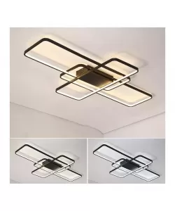 Lustra LED cu Telecomanda Ianusis 150W Dimabila Negru