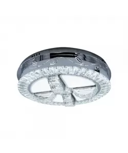 Lustra LED cu Telecomanda Iiana, 114W, Dimabila, Crom