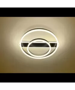 Lustra LED cu Telecomanda June 144W Dimabila Negru