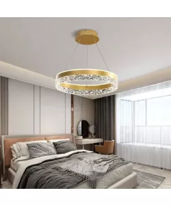 Lustra LED cu Telecomanda Katia 124W Auriu