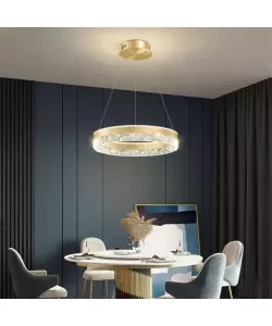 Lustra LED cu Telecomanda Katia 124W Auriu