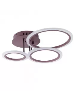 Lustra LED cu Telecomanda Lauren, 72W, Dimabila, Acril, Maro