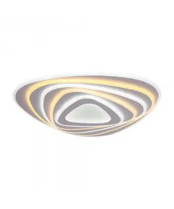 Lustra LED cu Telecomanda Lauriana, 200W, Alb, Acril, Dimabila