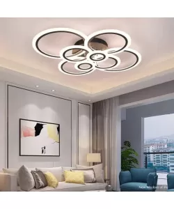 Lustra LED cu Telecomanda Laurie, 200W, Dimabila, Maro