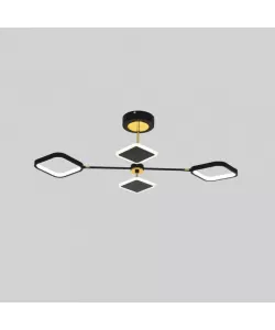 Lustra LED cu Telecomanda Luci 30W Dimabila Alb Negru