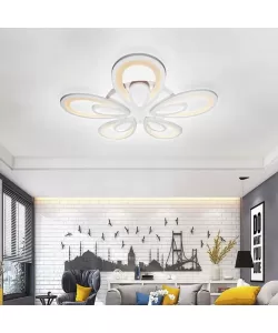 Lustra LED cu Telecomanda Kyrie 144W Dimabila Alb