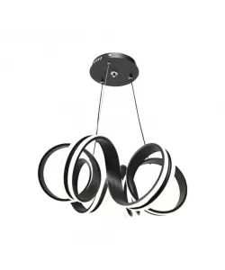 Lustra LED cu Telecomanda Madeline 180W Dimabila Negru