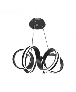 Lustra LED cu Telecomanda Madeline 180W Dimabila Negru