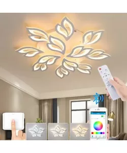 Lustra LED cu Telecomanda Mahari 240W Dimabila Alb