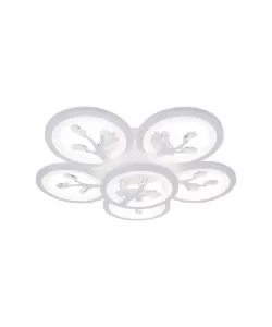 Lustra LED cu Telecomanda Mili 72W Lumina Rece/Calda/Neutra Dimabila Alb cu Cristal Lustra LED cu Telecomanda Mili 72W Lumina Rece/Calda/Neutra Dimabila Alb cu Cristal