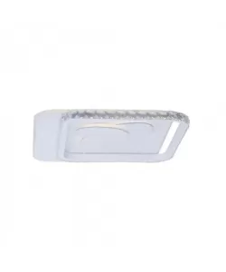 Lustra LED cu Telecomanda Moni, 164W, Alb, Acril si Cristal, Dimabila
