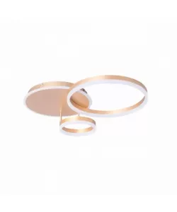 Lustra LED cu Telecomanda Myrene, 110W, Auriu, Dimabila