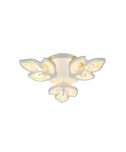 Lustra LED cu Telecomanda Noora 66W Dimabila Alb