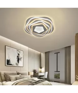 Lustra LED cu Telecomanda, Ozuna, 234W, Dimabila, Alb -RESIGILAT-