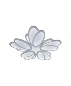 Lustra LED cu Telecomanda Pamela 73W 5 Petale Lumina Rece/Calda/Neutra Dimabila, Alb Lustra LED cu Telecomanda Pamela 73W 5 Petale Lumina Rece/Calda/Neutra Dimabila, Alb