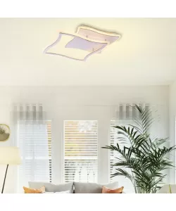 Lustra LED cu Telecomanda Kane 90W Dimabila Alb