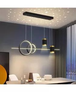 Lustra LED Paulina 75W Alb Negru