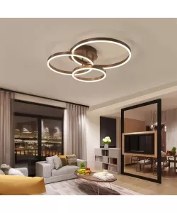 Lustra LED cu Telecomanda Rayya 154W Dimabila Alb Maro