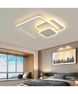 Lustra LED cu Telecomanda Sandra 80W Dimabila Alb