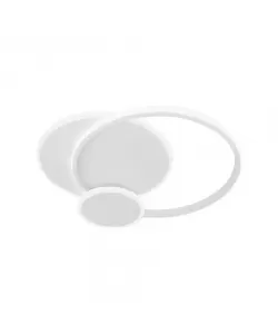 Lustra LED cu Telecomanda Silvian, 58W, Alb, Dimabila Lustra LED cu Telecomanda Silvian, 58W, Alb, Dimabila