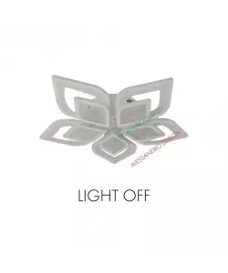 Lustra LED cu Telecomanda Soare, 71W, Dimabila, Alb