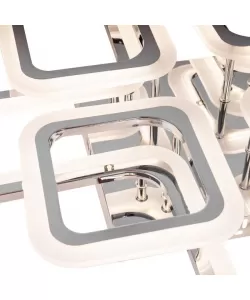 Lustra LED cu Telecomanda Stela 200W, Crom, Acril