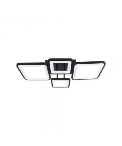 Lustra LED cu Telecomanda Svana, 128W, Dimabila, Negru