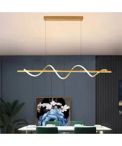 Lustra LED cu Telecomanda Talida 80W Auriu