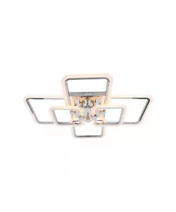 Lustra LED cu Telecomanda Tazara, 200W, Crom, Acril