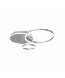 Lustra LED cu Telecomanda Theodora 81W Dimabila Argintiu