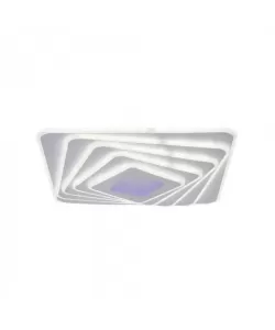 Lustra LED cu Telecomanda Timeea, 270W, Dimabila, Acril, Alb