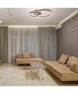 Lustra LED cu Telecomanda Vanesa, 160W, Dimabila, Maro