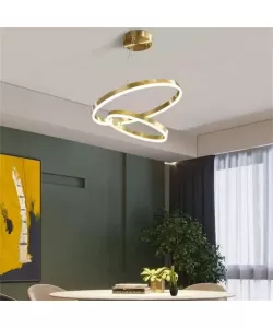 Lustra LED cu Telecomanda Viveka 100W Dimabila Auriu