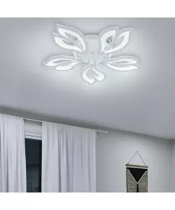 Lustra LED cu Telecomanda Kayson 5 Elemente Lumina Rece/Calda/Neutra 66W Dimabila Alb Lustra LED cu Telecomanda Kayson 5 Elemente Lumina Rece/Calda/Neutra 66W Dimabila Alb