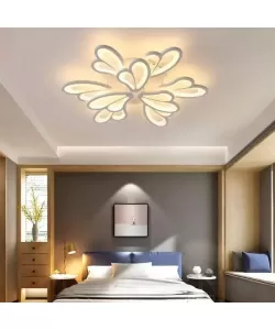 Lustra LED cu Telecomanda Willow 107W Dimabila Alb Lustra LED cu Telecomanda Willow 107W Dimabila Alb