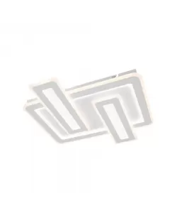 Lustra LED cu Telecomanda Zeca, 240W, Dimabila, Alb