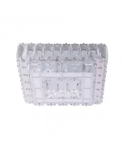 Lustra LED Teodora, 24W, Lumina Rece/Calda/Neutra, Alb