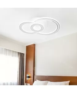 Lustra LED Marte, 3000/4000/6000K, Albastru, Diametru 35 CM