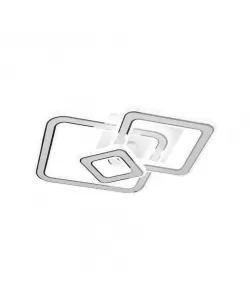 Lustra LED Tridente, 60W, Acril, 3000K/4000K/6000K, Alb