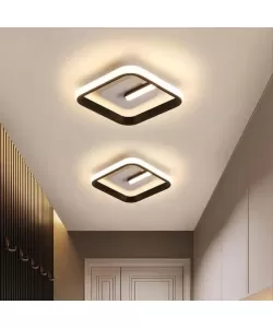 Lustra LED Victoria, 16W, Negru si Alb, Lumina Rece/Calda/Neutra