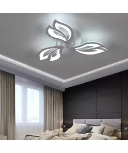 Lustra LED cu Telecomanda Voaiaj 60W Dimabila Alb Lustra LED cu Telecomanda Voaiaj 60W Dimabila Alb