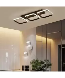 Lustra LED Yumi 50W Alb Negru