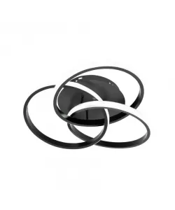 Lustra LED cu Telecomanda Zonia 96W Dimabila Alb Negru Lustra LED cu Telecomanda Zonia 96W Dimabila Alb Negru