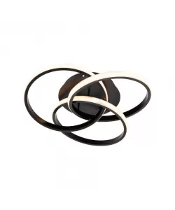 Lustra LED cu Telecomanda Zonia 96W Dimabila Alb Negru Lustra LED cu Telecomanda Zonia 96W Dimabila Alb Negru