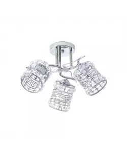 Lustra Lisa, 3*E27, Crom, Metal si Cristal