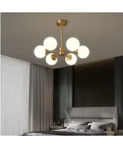 Lustra Lumeno 6x G9 Alb Auriu