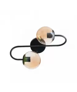 Lustra Luna 2x E27 Negru