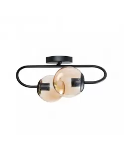 Lustra Luna 2x E27 Negru